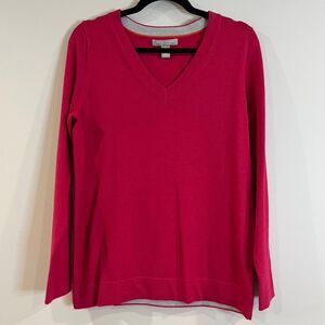 Banana Republic Extra Fine Merino Wool Sweater Pullover V-Neck size Medium